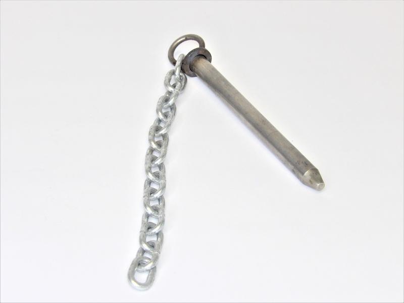 Gate Pin, S/S 6" W/Chain